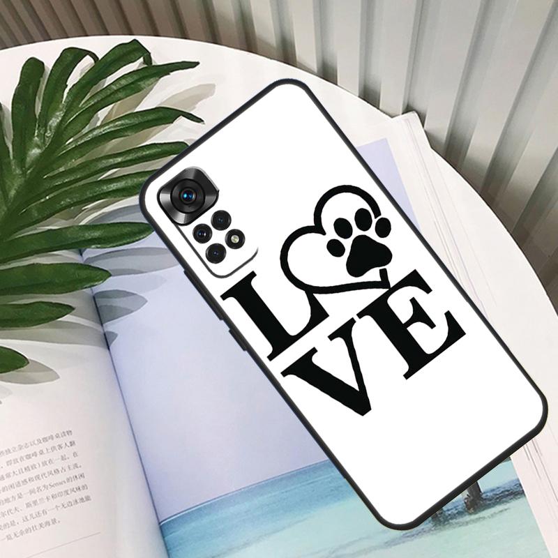 Dog Paw Case For Xiaomi Redmi Note 9 8 10 11 12 Pro Note 11S 10S 9S Redmi 12C 9C 10A 10C Back Cover