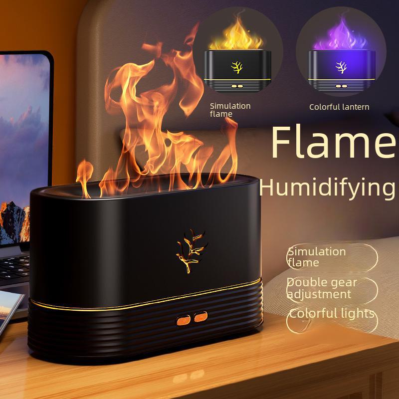 Colorful Flame Aromatherapy Machine: Essential Oil Diffuser & Humidifier