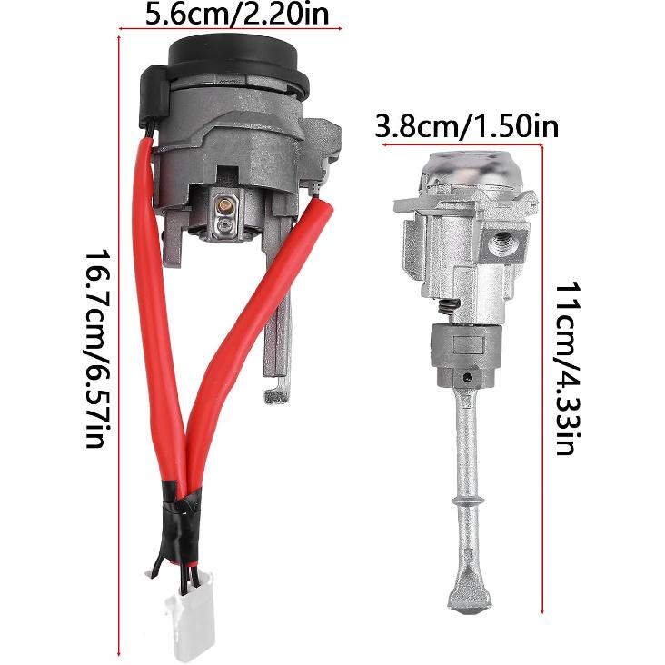 81970-F0000 Key Ignition Start Barrel Compatible with Kia Forte 2010-2017, Hyundai Elantra 2015-2020 Barrel Key Ignition Switch 2.0L 1.8L Full Lock