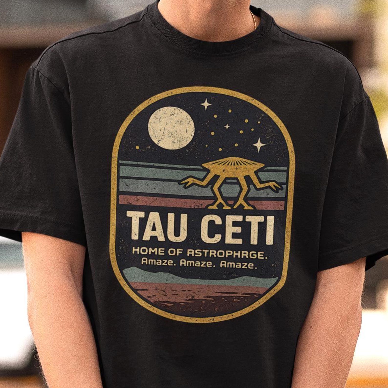 Retro Tau Ceti Home of Astrophage Shirt - Rocky Amaze Tee,Project Hail Mary Tshirt S