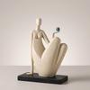 Abstract Sculpture Minimalist Statue Modern with Rectangular Base for Art Lovers,