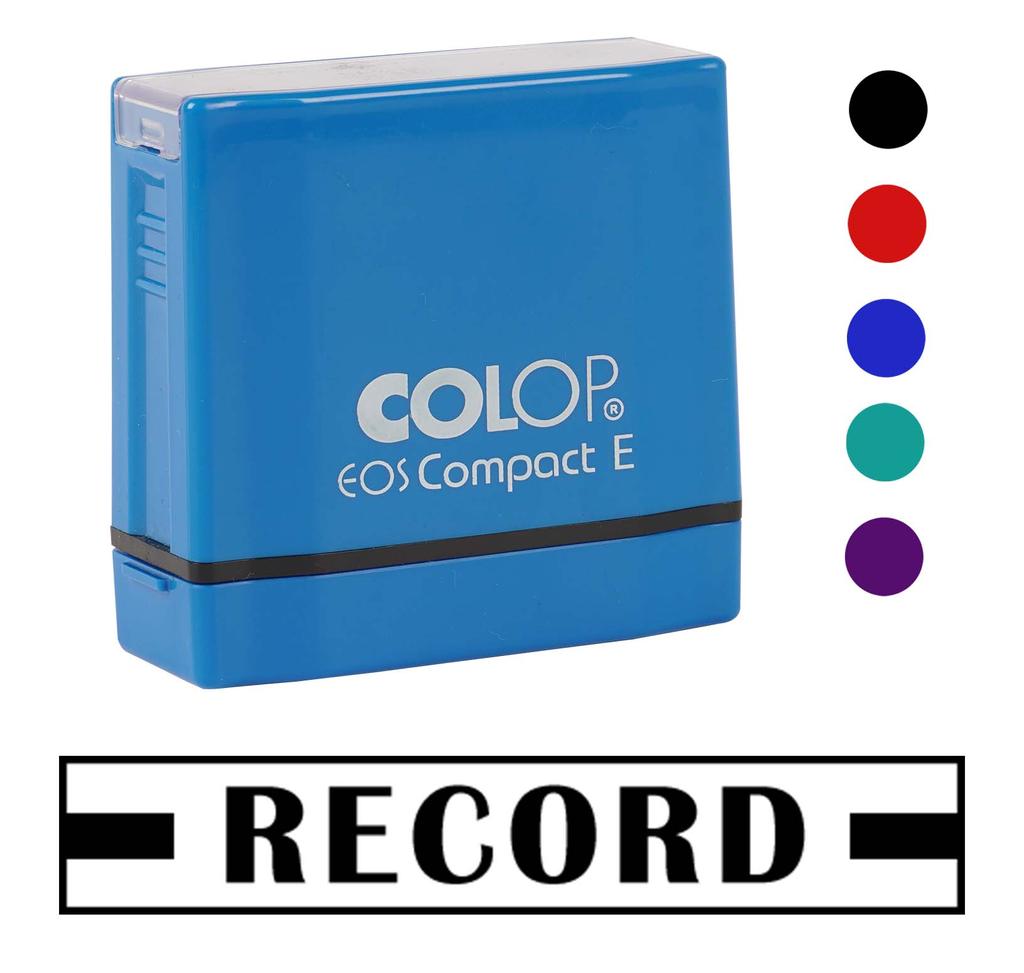 Printtoo Ștampilă de birou pre-tușată din cauciuc auto-tușant - Papetărie de afaceri pentru birou de acasă, Negru - 42 x 9