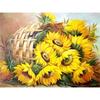 CHENISTORYNO 60x75cm Paint by Numbers Chrysanthemum Handpainted On Canvas Flower Painting by Numbers For Adults Home Decor