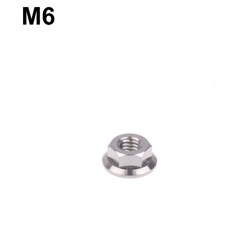 1 Pcs Motorcycles Titanium Hex Flange Hexagon Nuts M5 M6 M8 M9 M10 M12 For Motorcycles And Motorbikes