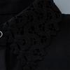 Detachable Collar Button Removable Hollow Embroidery Design Half Shirt Blouse for Quick Outfit Changes Various Occasion