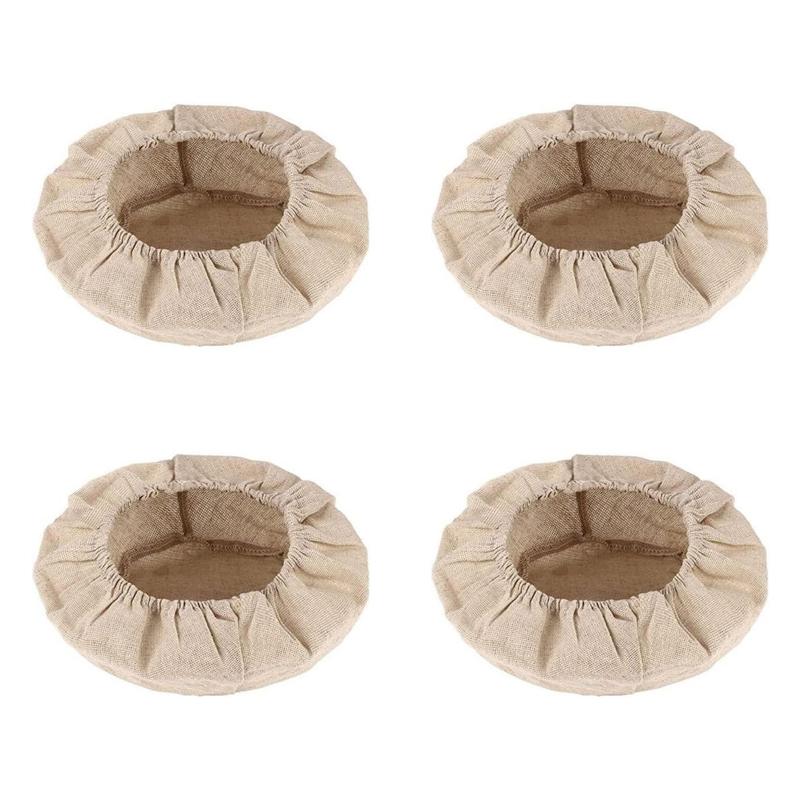 3/4Pcs Bread Basket Liner Cloth Set 9/10Inch Round Dough Fermentation Cloth Liner Baking Dough Basket Cover DIY Baking Tools