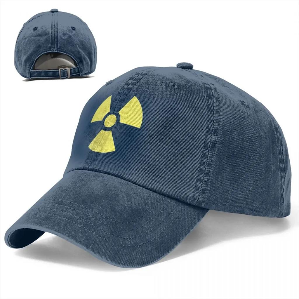 Test Radioactive Unisex Baseball Caps Distressed Cotton Hats Cap Casual Outdoor Activities Headwear