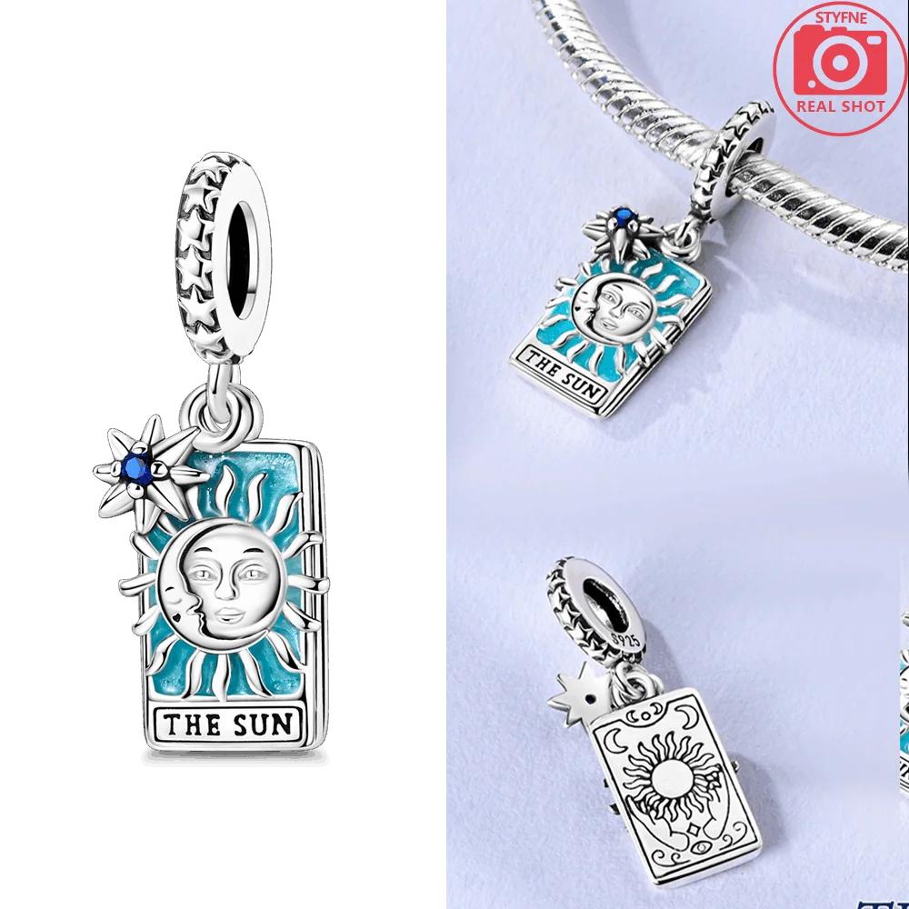 

Charms Coppersun Star Moon Tarot Card Beads Fit Charms Plataoriginal Bracelet Beads Women Jewellery Making Diy