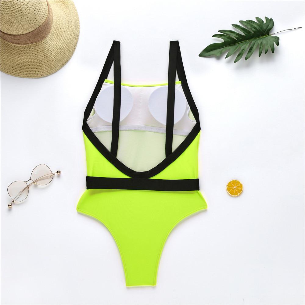 yellow neon bathing suits