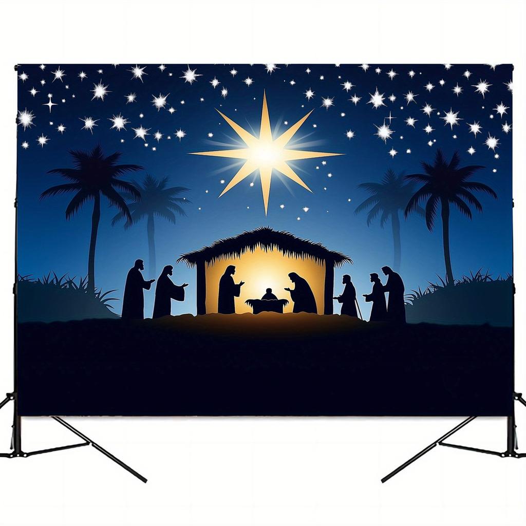 Christmas Birth Scene Background Multi purpose No need for electricity Suitable for weddings birthdays anniversaries