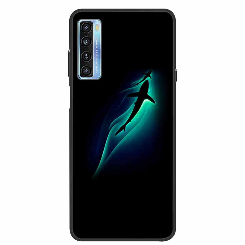 For TCL 20L Case Cute Painted Soft Silicone Back Cover for TCL 20L+ Plus T775H Phone Cases TPU Bumper For TCL 20S 20 L T774H