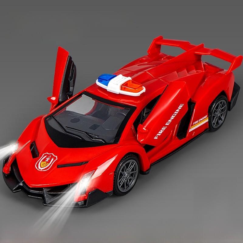 Trägheits-Polizeiauto-Modell mit Licht und Ton für Kinderspielzimmer