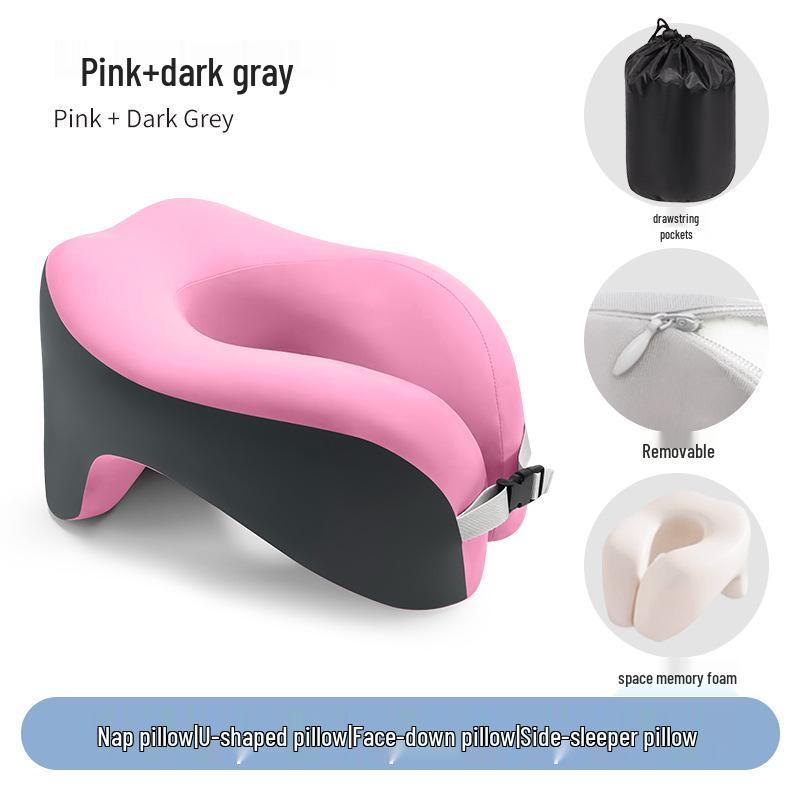 Almofada de Viagem em Espuma de Memória em Forma de U para Suporte de Pescoço