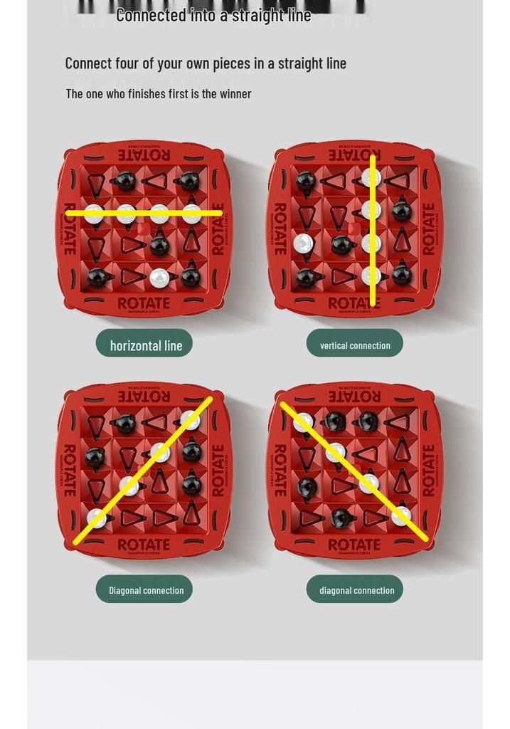 Rotating Four-in-a-Row Chess Board: Parent-Child Interactive Two-Player Game