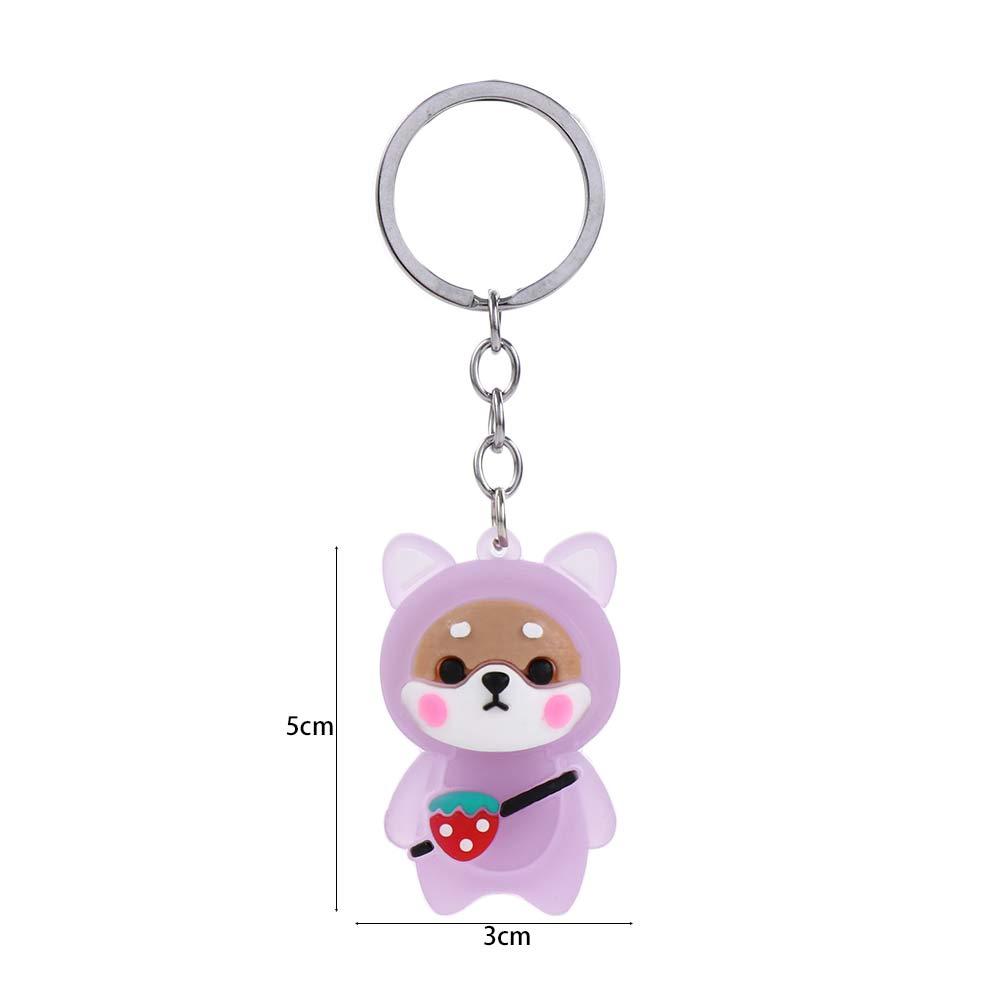 Shiba Inu Shoulder Bag Bag Key Chain Keychain Key Rings Doll Pendant Flashing Light Keychain
