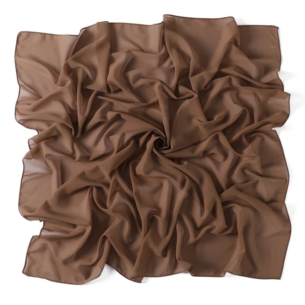 Solid Pearl Chiffon Women Scarf New Summer Girls Sunscreen Thin Scarves Soft Shawl Foulard Viscose Spring Lady Wrap Shawls