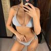 Women's Solid Color High Waist Sexy Bikini Tankini Swimsuit
