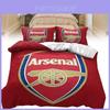 Arsenal Football Club Soccer Print Duvet Cover Set With Polyester Material For Sports Fans Bedroom Decor