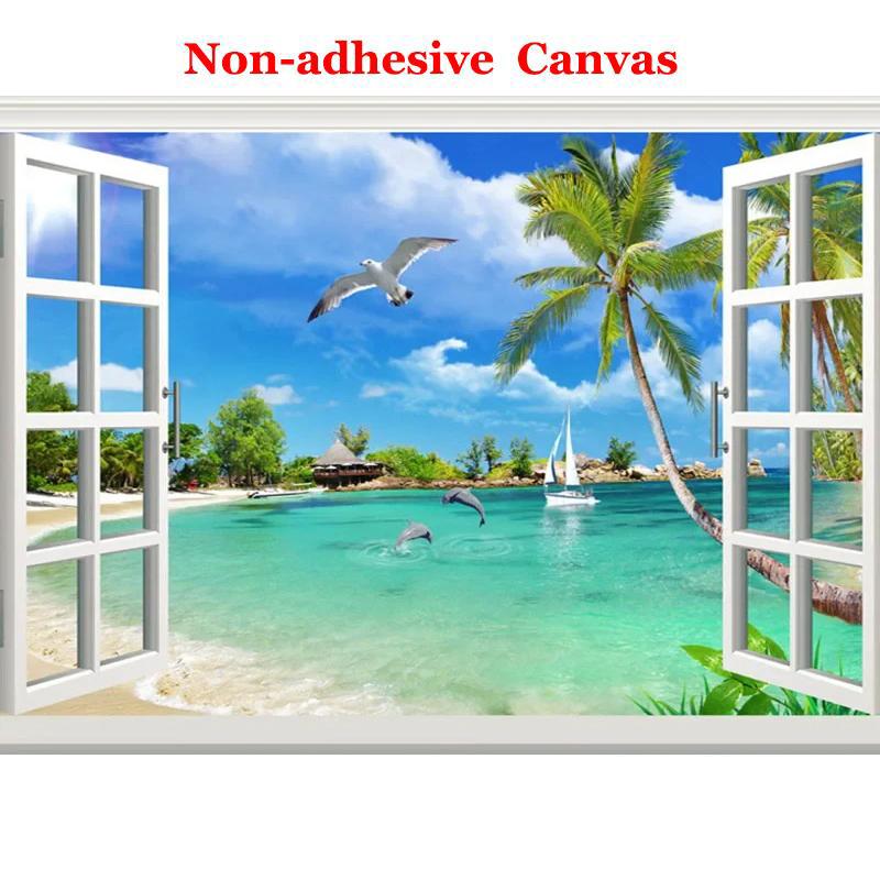 

Морской пейзаж Юго-Восточной Азии Натуральный пейзаж 3D Фреска Настенная роспись Комната Дом ТВ Диван Фоновая стена Обои Искусство Домашнее украшение 300cm (W) x 200cm (H)