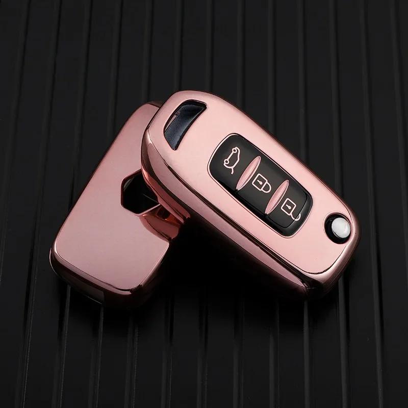 TPU Araba Çevirme Anahtar Kılıfı Renault Kadjar Captur Megane Sandero Stepway Logan Clio 5 Arkana Fob Kabuk Anahtarlık Aksesuarları