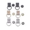2 Stück Metall D-Ring Tasche Seitenverbinder Schnallen mit Schrauben Handtasche Lederband Griff Kette Haken Verschluss Diy Bastelzubehör
