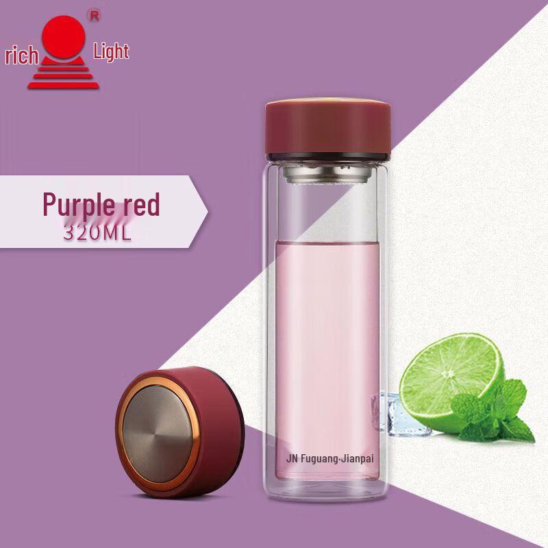 FUGUANG Double-Layer Glass Tea Infuser Bottle