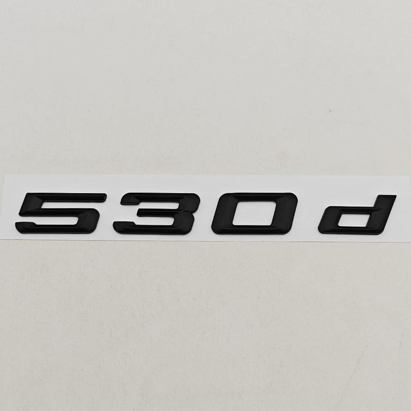 

3D ABS Matte Black Car Letter Logo 528i 530i Rear Trunk Badge Sticker Emblem For BMW 5 Series 530i 530i F10 E60 Tail Accessories