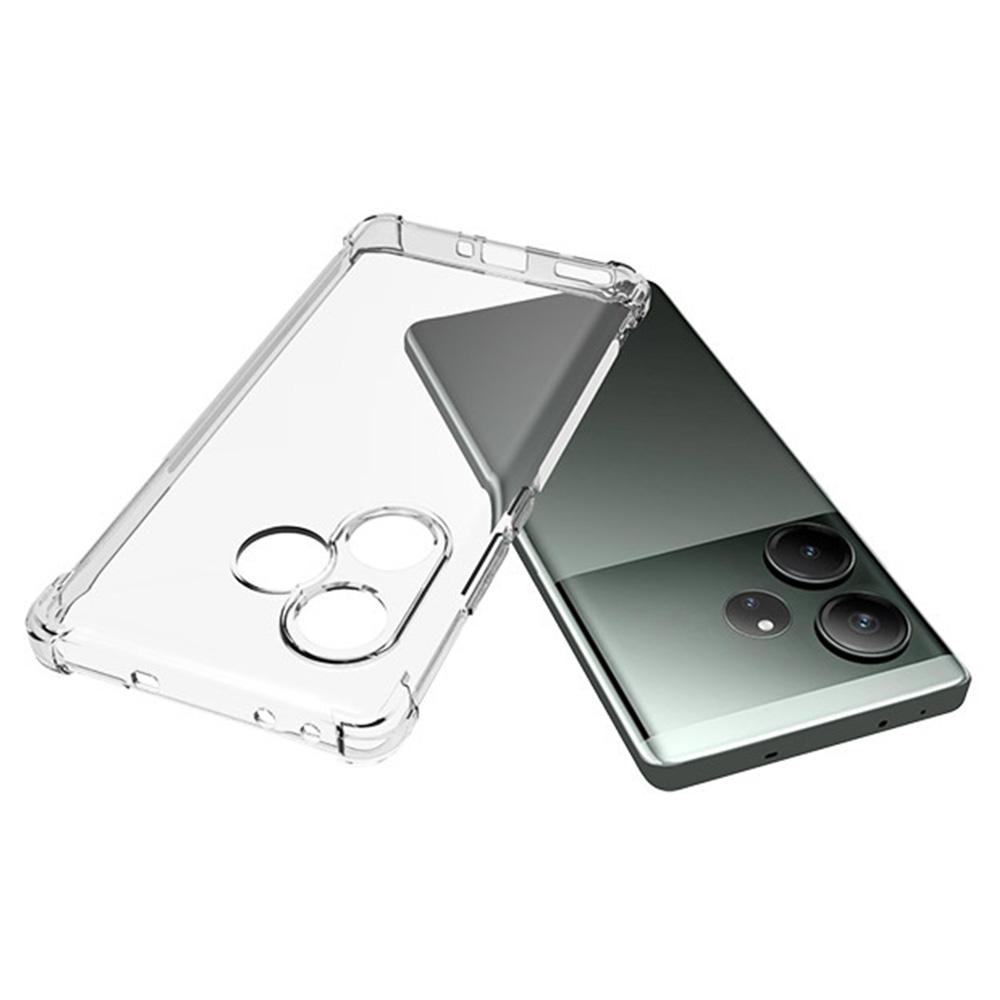 For Realme GT 6T 5G/GT 6 5G TPU Phone Case Non-Slip Transparent Mobile Phone Cover