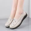 Autumn Leather Soft Sole Fashion Casual Women's Single Shoes Comfortable Non-slip Wear-resistant Mother Shoes Versatile Doudou Shoes Women