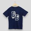 Vintage Blue Blue Japan Indigo Blue Tshirt Small 1990s Blue Blue Japanese Usn Navy 50s Style Indigo Dye Denim Tee Menswear 45 RPM Shirt M