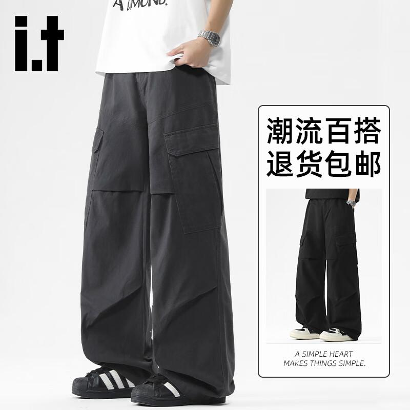 Izzue American Retro Cotton Straight-Leg Cargo Pants
