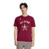 Jordan T-shirt unisex z nadrukiem liter, z okrągłym dekoltem, wygodny, casualowy, sportowy, z krótkim rękawem, głęboki teamowy czerwony FQ6450-617