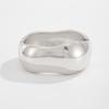 Zinc Zinc Zinc Alloy Simple Metal Bracelet Textured Wide Side Bangle Charms Exaggerated Bracelet  Daily