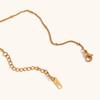 18K Gold Plated Cross Pendant Necklace with Zirconia Beads for Women
