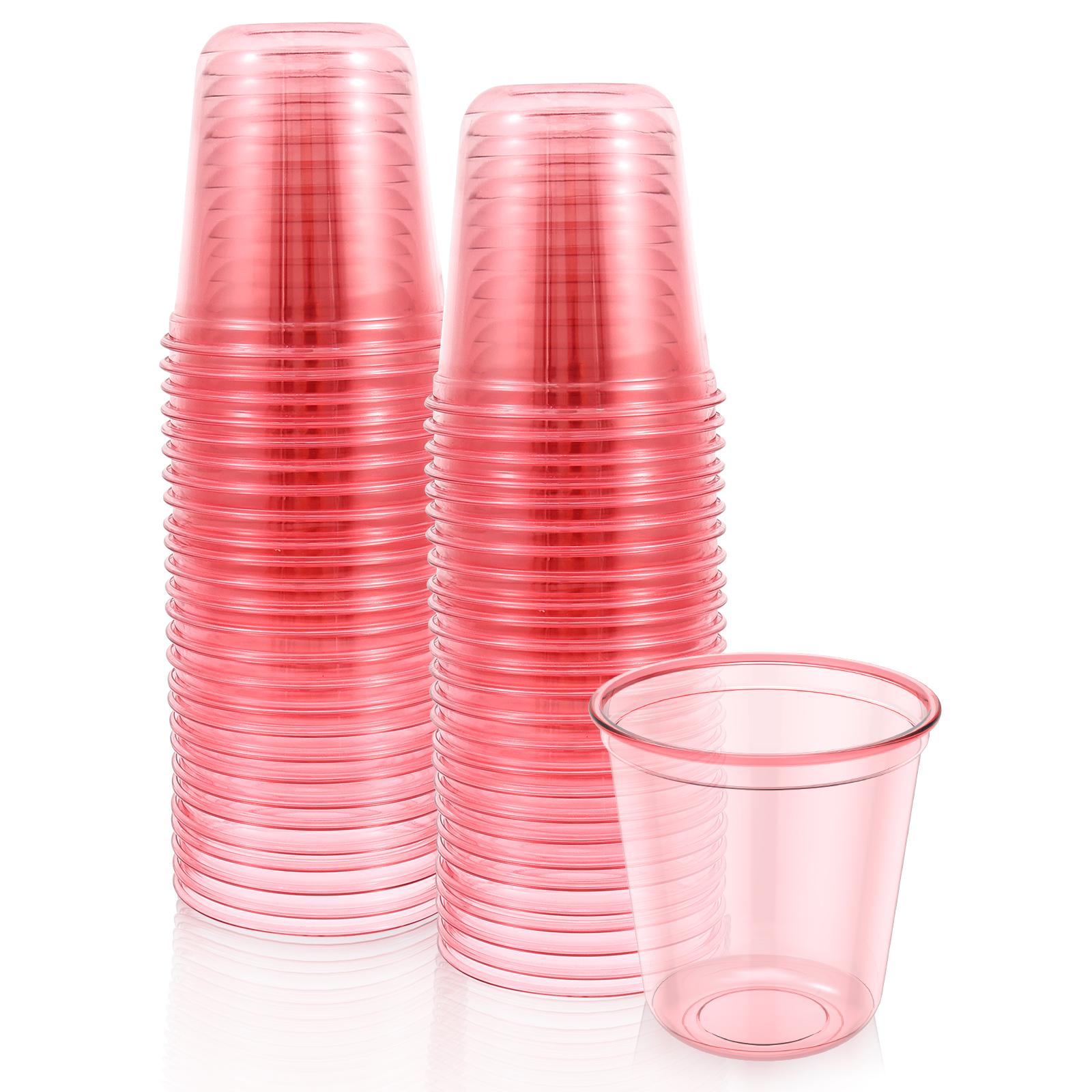 

100/50Pcs Plastic Drink Cup 12oz Wine Glasses Crystal Cocktail Cups Cold Drinking Party Glasses for Wedding Party Dessert Cup