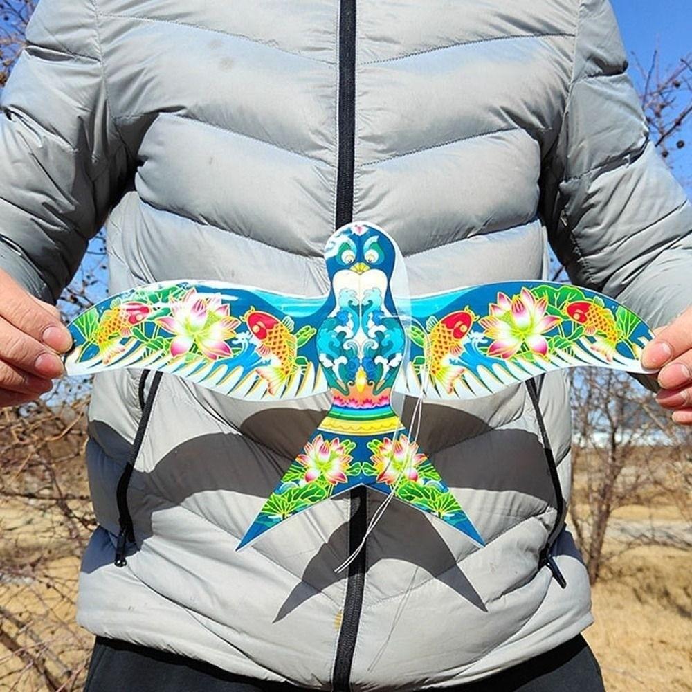 35cm Plastic Eagle Kite DIY Toy Flying Bird Kites New Large Eagle Kites Garden Outdoor Sports
