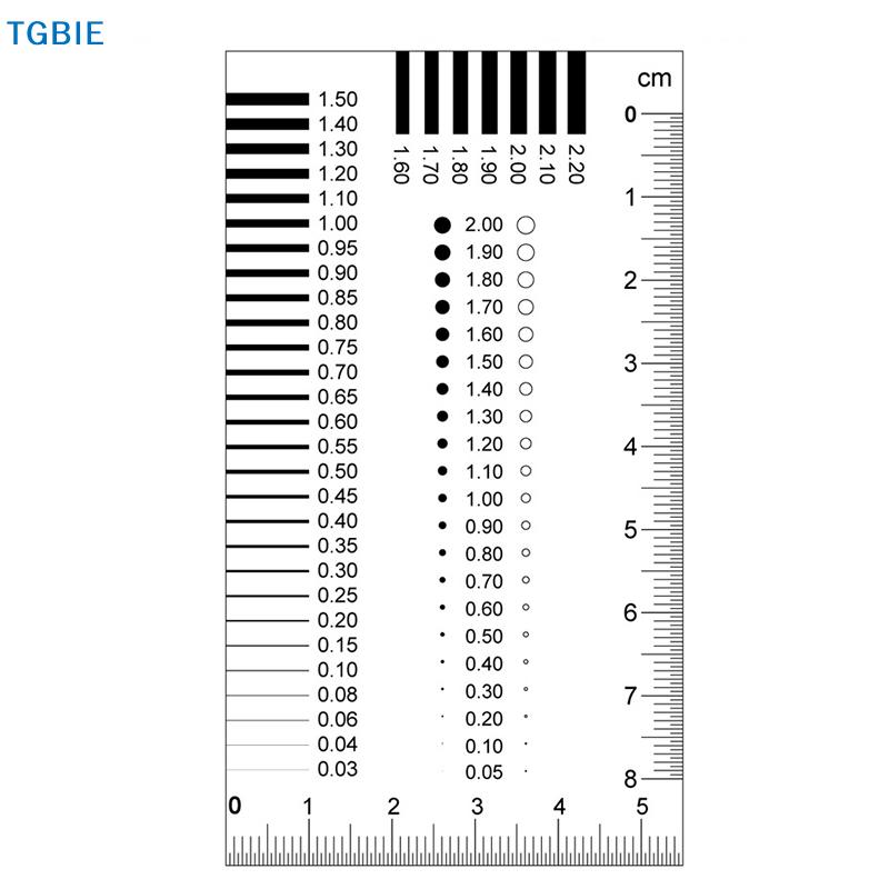 [TL][TL]Badge Gauge Stain Card Point Gauge Wire Gauge Film Ruler Stain Contrast Ruler