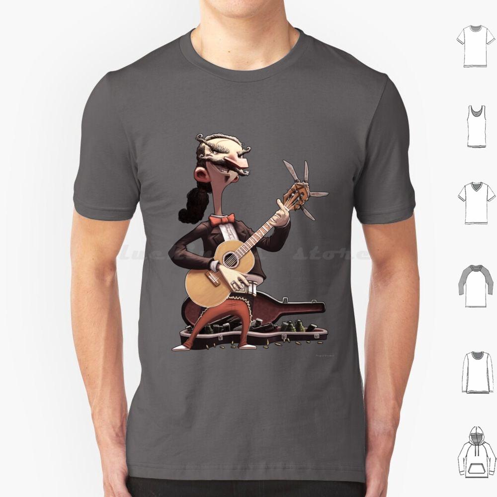 Elektrisch Esteban Lebende Ausgabe T-Shirt Baumwolle Männer Frauen DIY Druck Gitarre Mariachi Konzert Show Auftritt Bühne