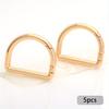 5pcs Spring D Ring Clips for Purse Metal Snap Hook Buckle for Shoulder Bag Wallet Keychain Dog Chain
