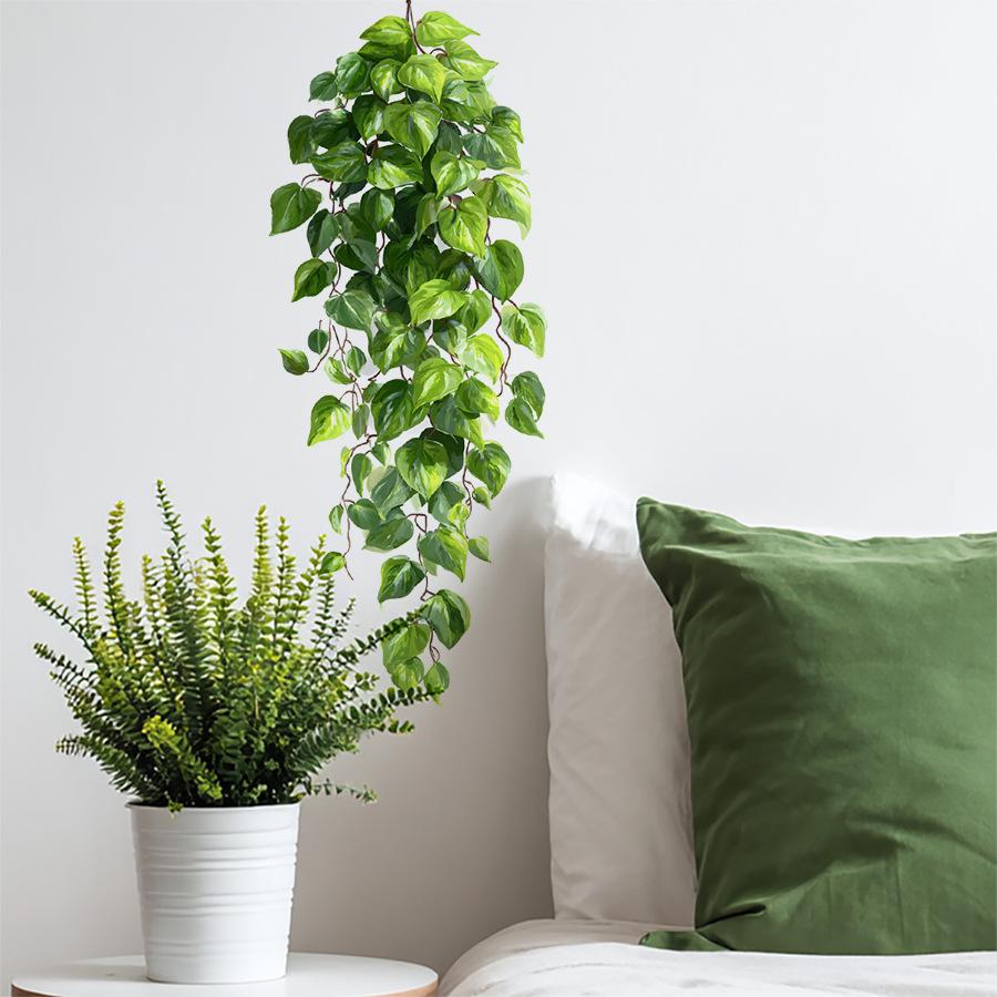 Simulated Green Ivy Wall Hanging Artificial Vine-like Green Plants Wall Decoration Vine Stickers