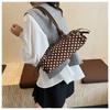 High-end Large Capacity Polka Dot Handbag Zipper Design Polka Dot Armpit Bag Women's Bag Women