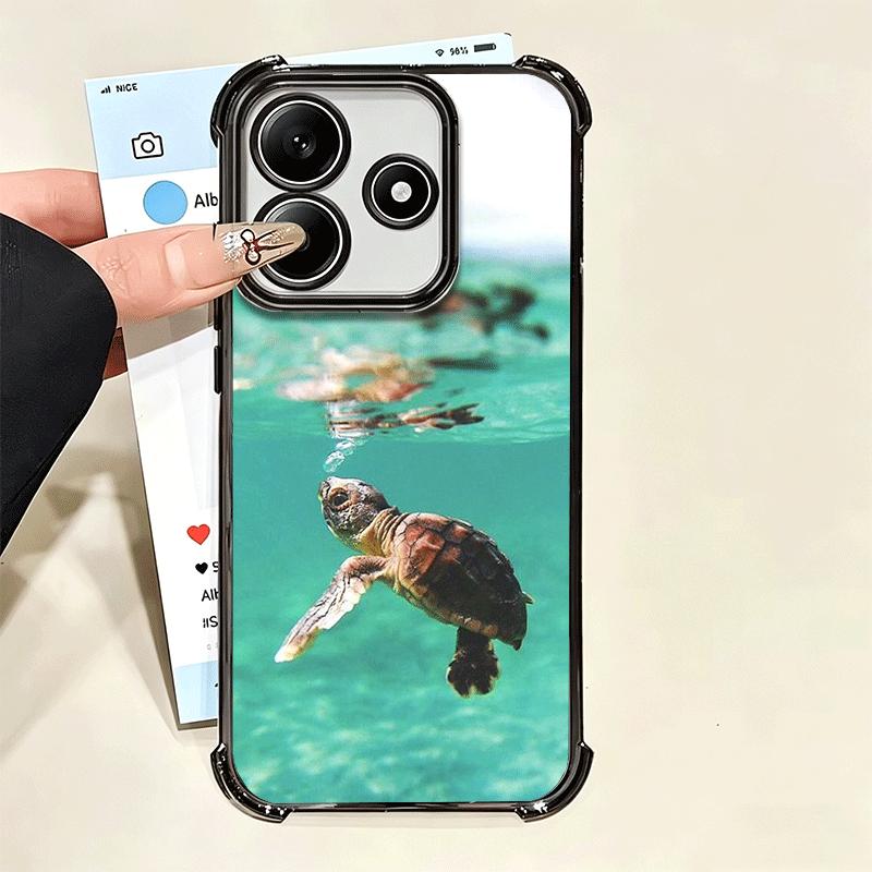 Summer Sea Turtle Cute Soft Phone Case For Xiaomi Poco X7 X8 Pro Max X6 X5 X3 F8 Ultra F7 M8 M7 M5S Redmi 15C 15A 15 14C 13C 12C