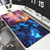 Pokemon Zekrom Reshiram Mouse Pad Anime Gaming Large Playmat Laptop Gamer PC Keyboard Accessorie HD printing LockEdge Rubber Rug