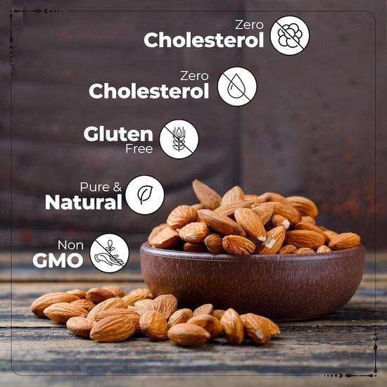 Happilo 100% Natural Premium Californian Almonds Value Pack Pouch,Dried,500g