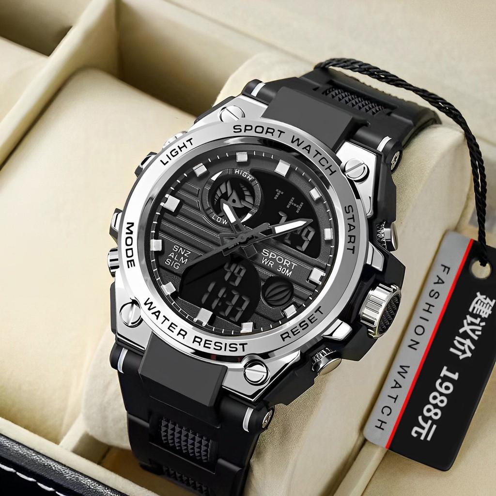 Electronic Watch For Men'S Students, Junior High School Teenagers, Multi-Functional Sports, Men'S Luminous Electronic Watch