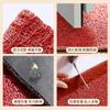 Wedding Entrance Door Floor Mat Red Festive Wedding Room Arrangement Doormat Entrance Door Silk Ring Foot Pad Non-Slip Can Be Cut