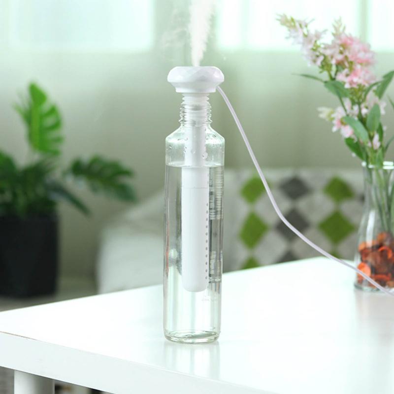 Desktop Humidifier Mute White Portable High Capacity Water Bottle Humidifier For Home Car
