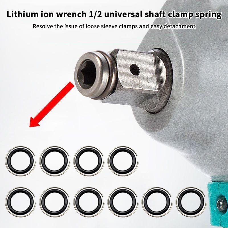 5/10Sets With O-Ring Socket Impact Wrench Snap Ring 1/2 Inch Retaining Ring Impact Wrench Accessories Clip