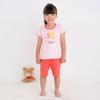 MIKIHOUSE HOT BISCUITS Short Sleeve Loungewear Set for Boys and Girls, Pink, 90cm, Product Code: 72-7302-681