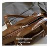 High-End Korean Style Leather Tote: Large Capacity Women's Underarm Shoulder Bag